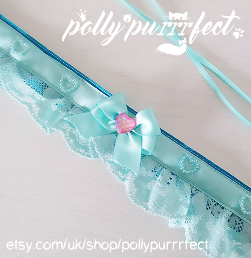 pollypurrrfect:♡‘queen of the mermaids’ collar ♡ (size 37,5cm/14,7’’) USE: 10PURRRFECTPERCENT ON YOU