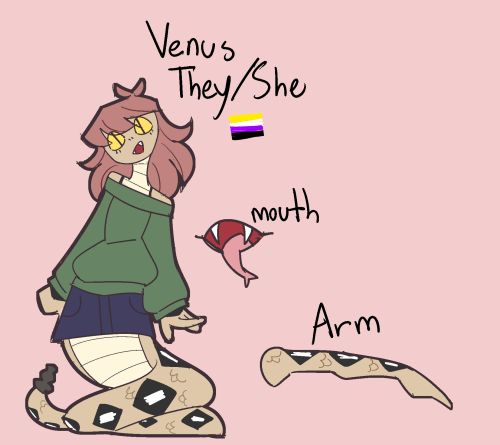 sheepgirlautumnarts:new oc dropped, here’s a gay little rattlesnake :)