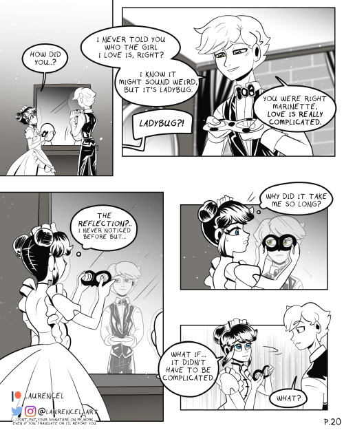 Masked FeelingsPage 19  &amp; Page 20This Miraculous fancomic takes place 3 years after sea