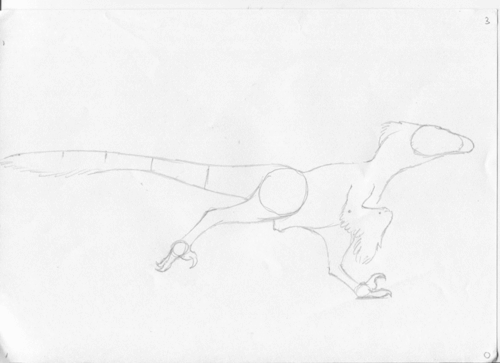 dibujinesenmisapuntes:Velociraptor GIF process