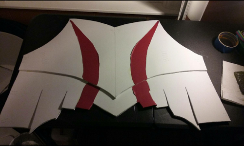 Another 5 Or So Hours On Lady Sif Tonight. Making Ok Progress. Got Some Of The Vinyl Pieces Attached