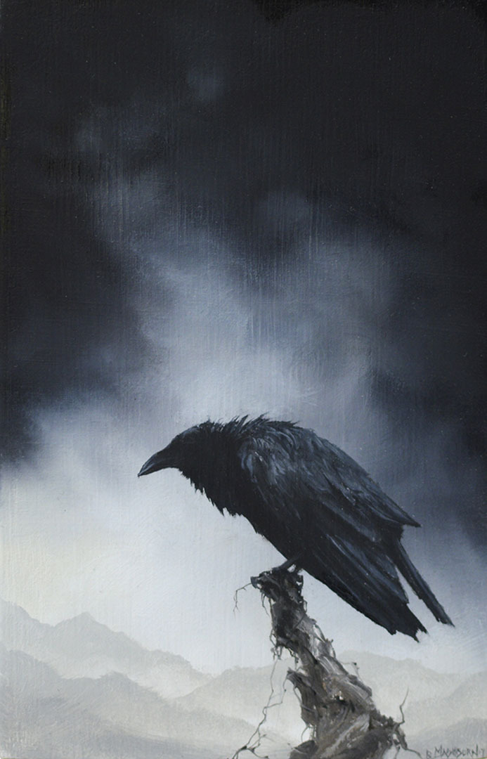 hajandrade: Brian Mashburn: Crow III, Crow II, Crow I, 2017, all oil on panel, via Haven