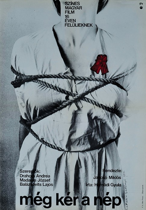 Hungarian poster for RED PSALM (Miklós Jancsó, Hungary, 1972)
Designers: Lakner László & Gadányi György
Poster source: National Széchenyi Library, Budapest
