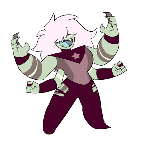 Purple Angeline - by RoFlo-Felorez (me)A Pebble Rebels fusion between Fluorite (Smol Fluo) and Charo