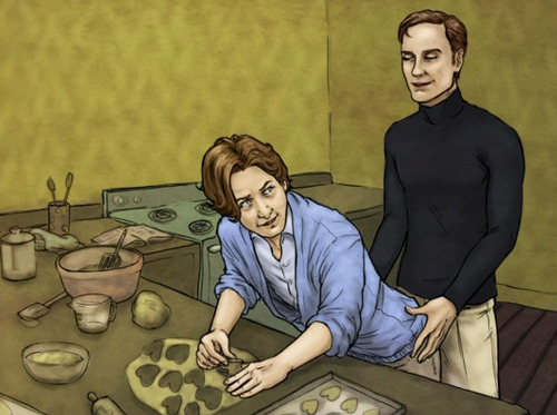 ofsassgard:  James Mcavoy &amp; Michael Fassbender view fan-art on Graham Norton