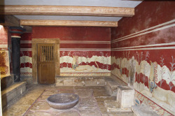 ancientart: The ‘throne room’ of Knossos,