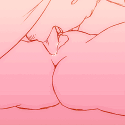 Juicy creampie pussy eating animated gif