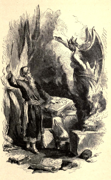 &lsquo;Malagigi &amp; Ashtaroth&rsquo;, from &ldquo;Legends of Charlemagne-  or Romance of the Middl