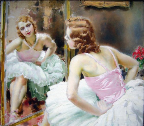 joseph loukota ballerina with mirror