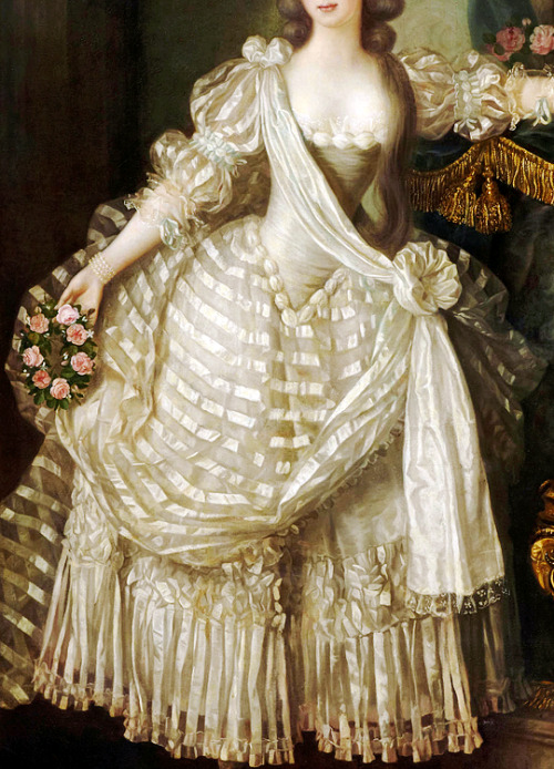 warpaintpeggy: INCREDIBLE DRESSES IN ART (70/∞)A Lady In White by Lié Louis Péri