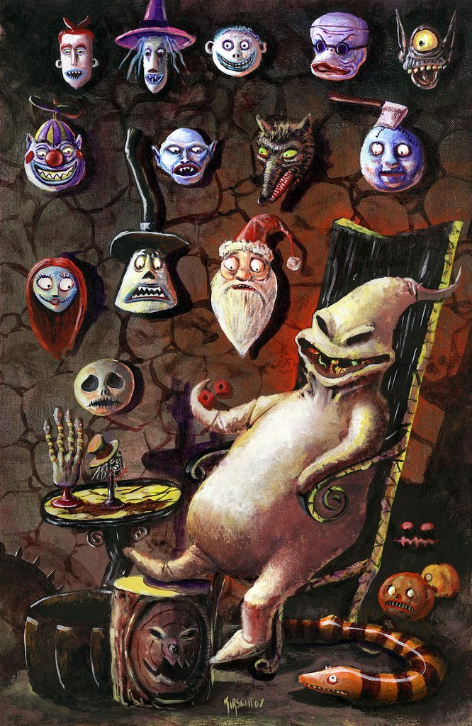 bizarrobrain:
“ The Nightmare Before Christmas - Oogie Boogie by Matthew Kirscht
”