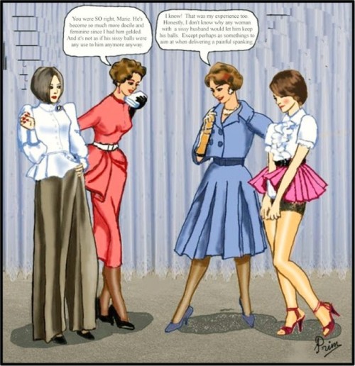 forcedfeminizationillustrationart.blogspot.com/Artwork by Prim