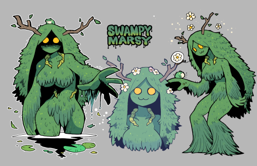 Swampy Marsy (my OC) It Lives Quietly In The Swamp 