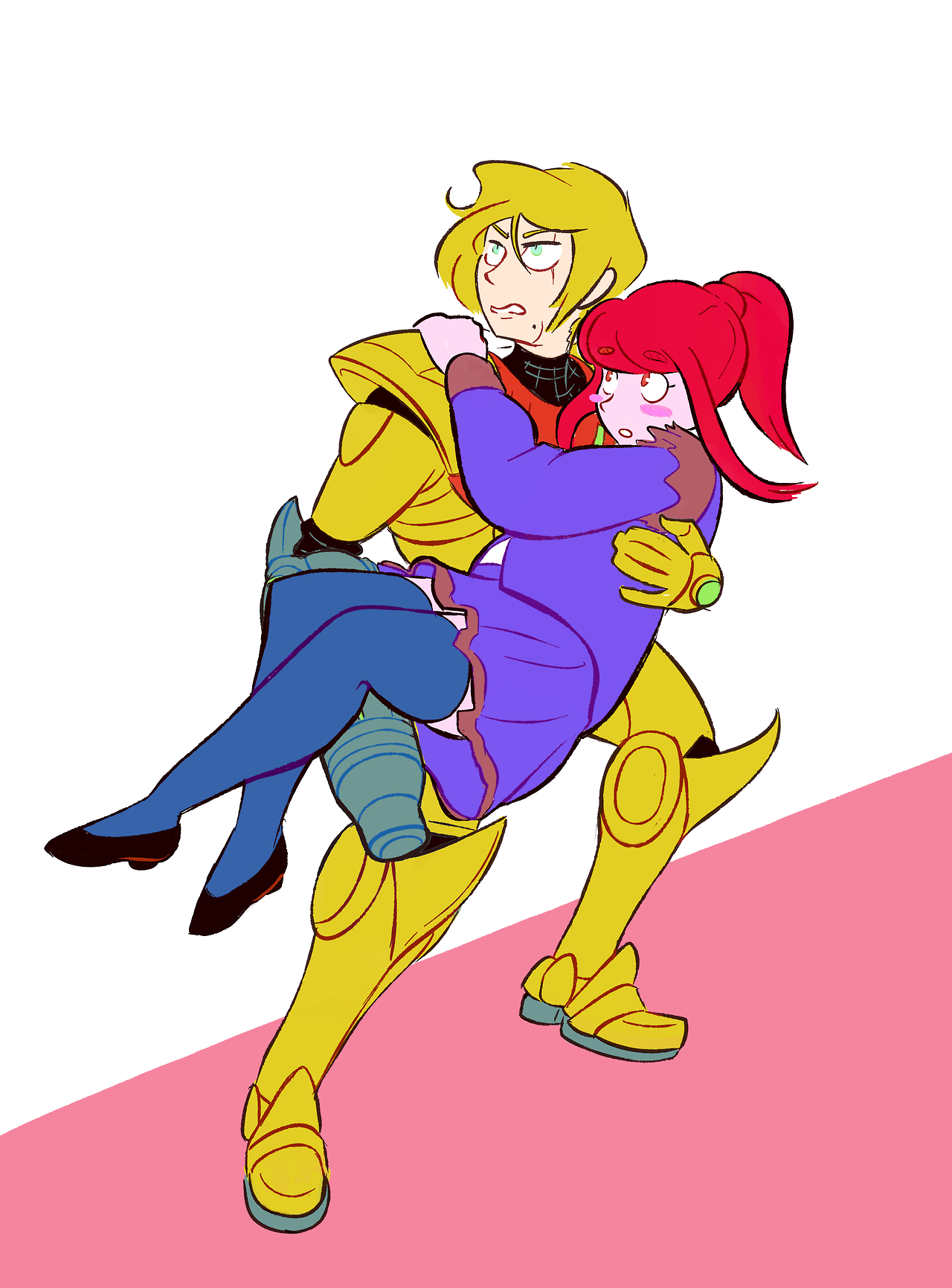 sarraceniarts: Young Samus drawings continues, in which Young Samus is a hero to