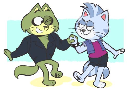 spook and roxy (from the cancelled top cat reboot, relation to roxy bear from yo yogi unknown) are p