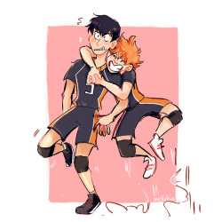mellabia:  real talk. i watched the entirety of haikyuu season 1 when i was 15 and i completely forgot everything that happened. so ive been rewatching it. i love these two they are goofy