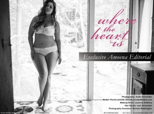curvyisthenewblack:  Fluvia Lacerda for Plus Model Magazine “Love your body” Issue