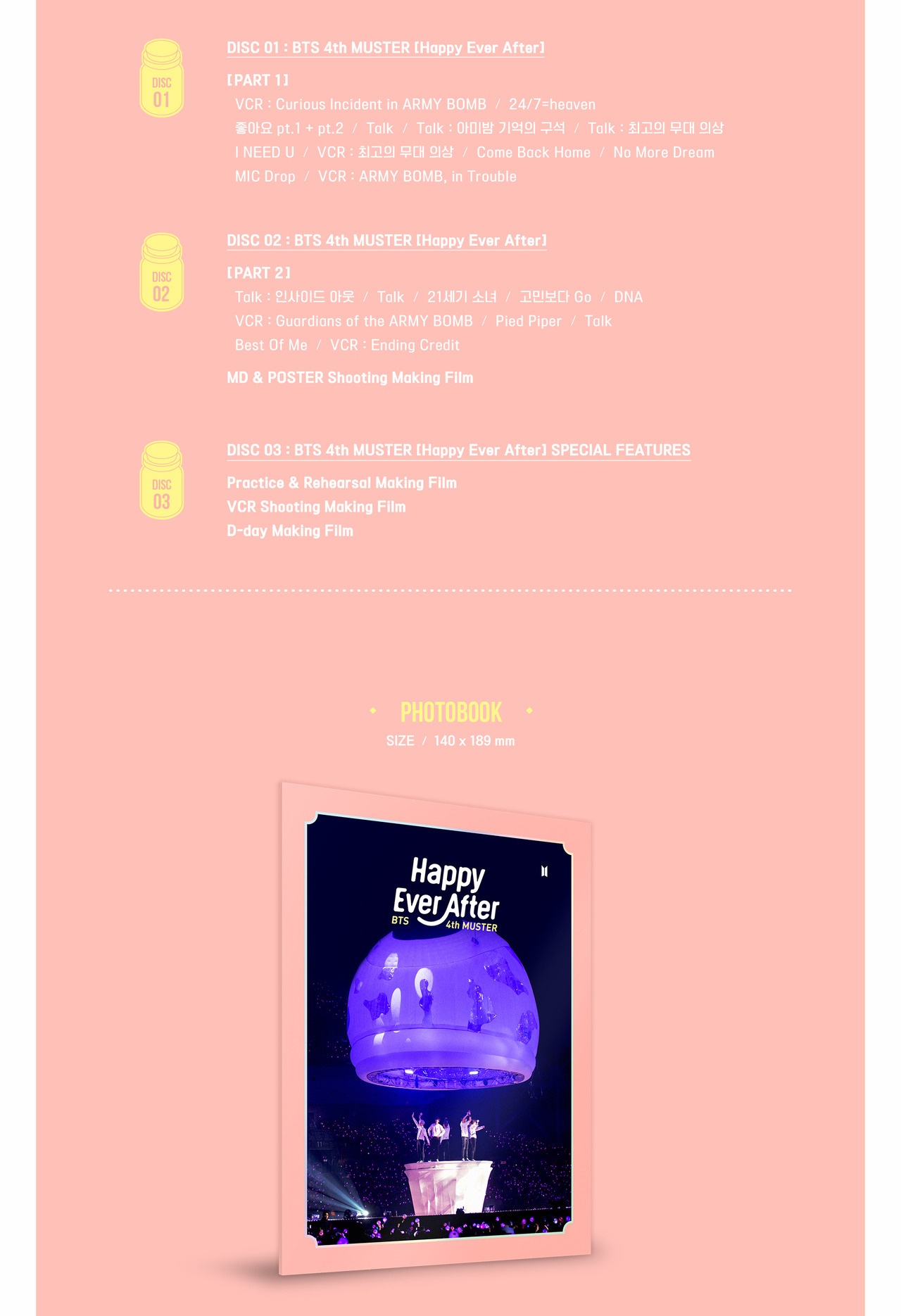 allforbts: BTS 4th MUSTER [Happy Ever After] Blu-ray Disclt;Product  Informationgt;Pre-sale Date: 2 - Tumblr Pics