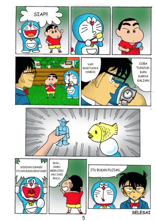 My OLD Work The Comic of Conan, Doraemaon, and Shinchan (in Indonesian language)