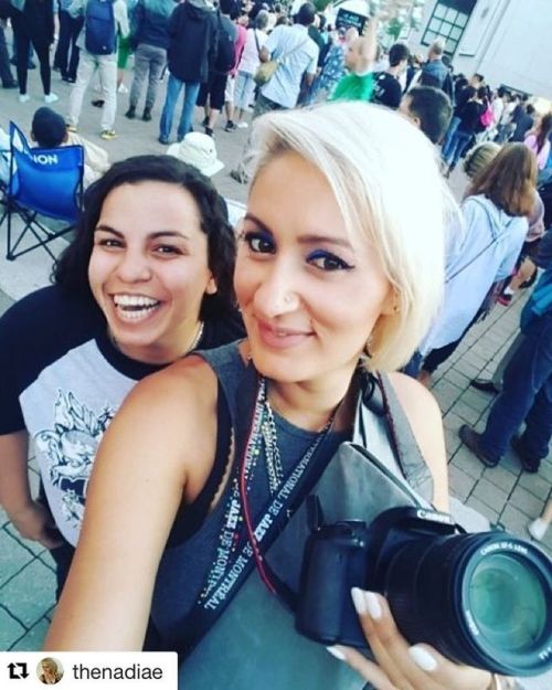 <p>Jazzin it up with my best babe! #Repost @thenadiae with @repostapp<br/>
・・・<br/>
Blessed with 3 #festiebesties for @MtlJazzFestival!  My @ynotmade megapixel camera bag, my @canoncanada rebel and my dearest @vanessavai ! #montrealjazzfest</p>