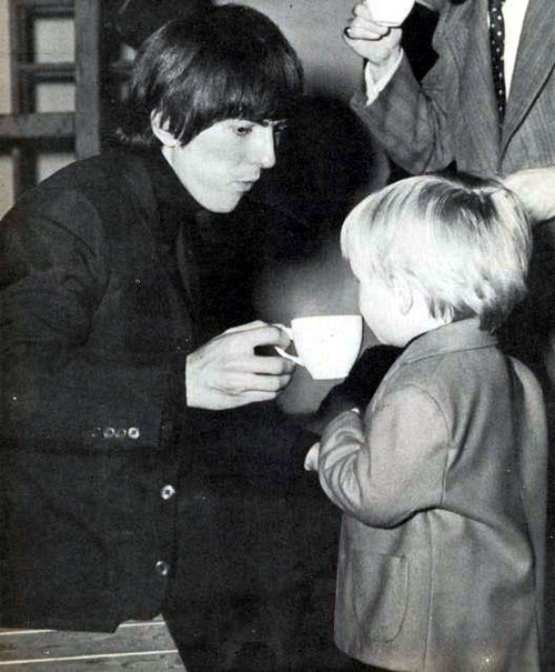george-harrison-marwa-blues:Tea time with George“I had always been a huge fan of The Beatles s