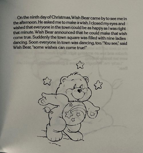 Not sure who they had do the art for the Christmas book I posted yesterday but— yeah these Care Bear