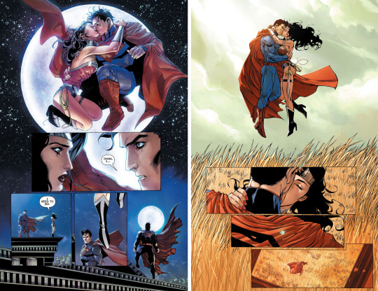 new 52 superman and wonder woman kiss