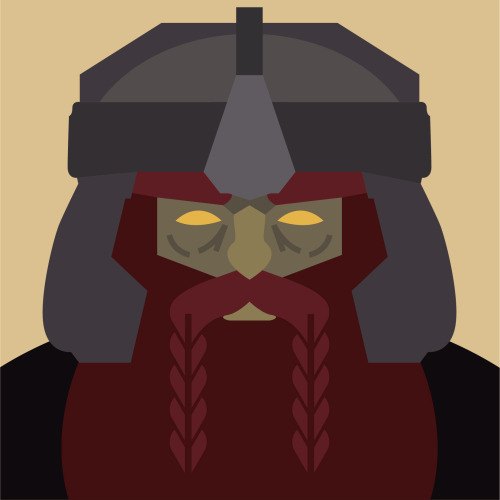 Morphology. Character Study: Gimli (The Lord of the Rings).I. Portrait: Vectorial composition.II. Ab
