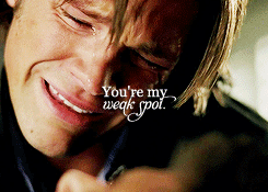  &ldquo;All I’m saying, Sammy, all I’m saying, is that you’re my weak spot.You