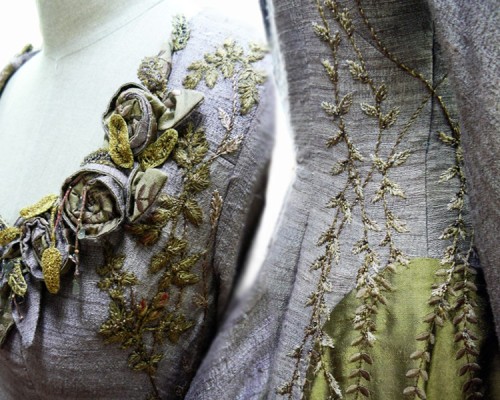 oftheforest:grimsperation:Michele Caragher Embroidered details in Game of Thrones ‘M