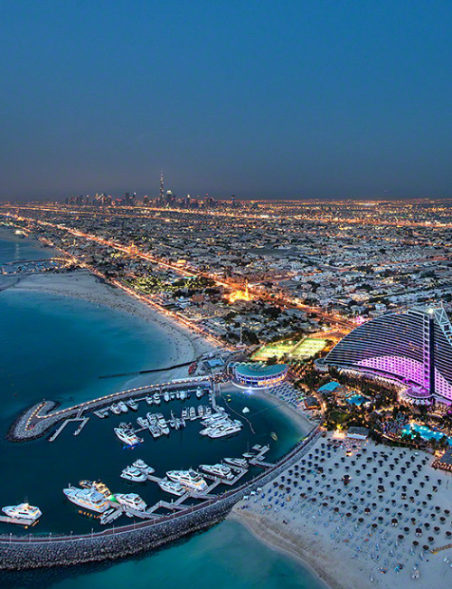 pimpmyycamel:  View From the 7-star Helipad of Burj Al Arab by Daniel Cheong.