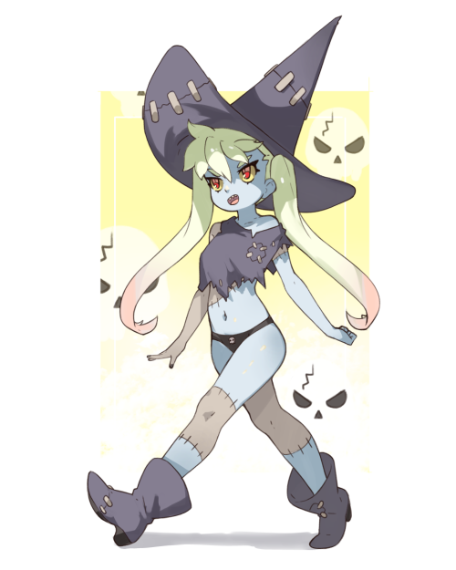 Another Witchtober drawing, this time it’s a zombie witch. You know how the saying goes, Witches get