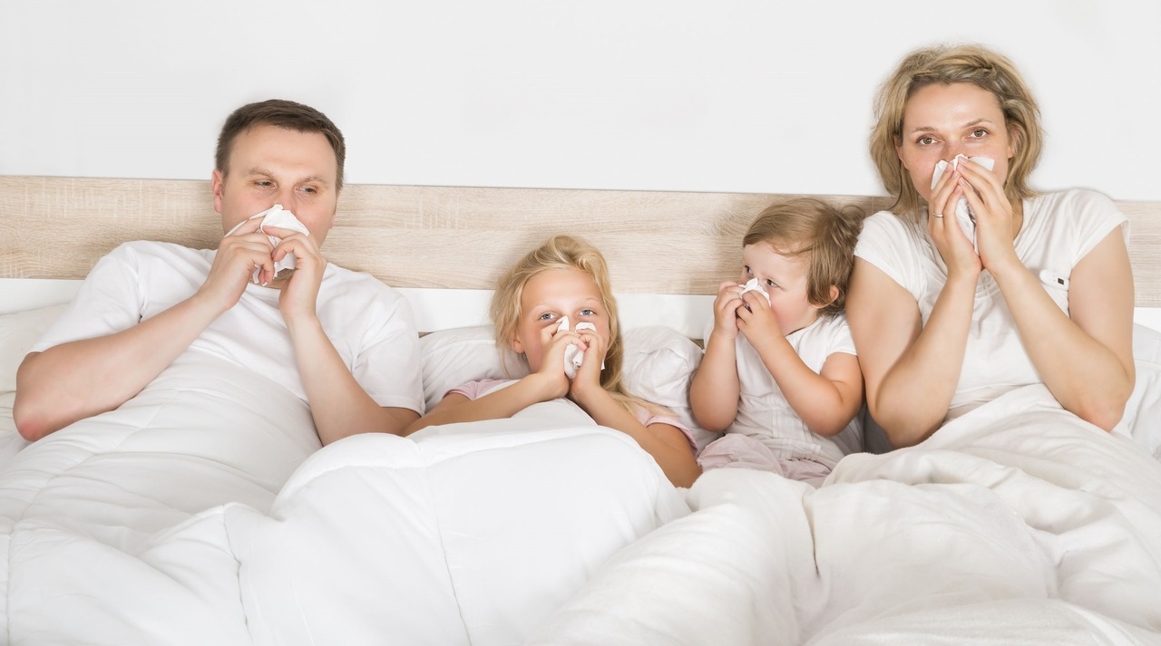 Tips for beating flu season!Get all of your family members in the same bed. Close physical proximity with children who are also sick will help you recover faster.
You might be tempted to lie down, but this is the WORST thing you could do! Prop your...