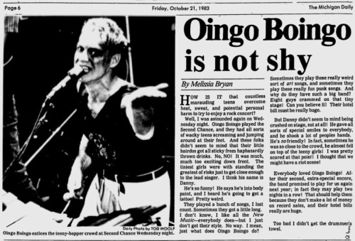 Oingo Boingo Is Not Shy