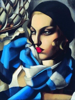 afroui:  Tamara de LempickaThe Blue Scarf