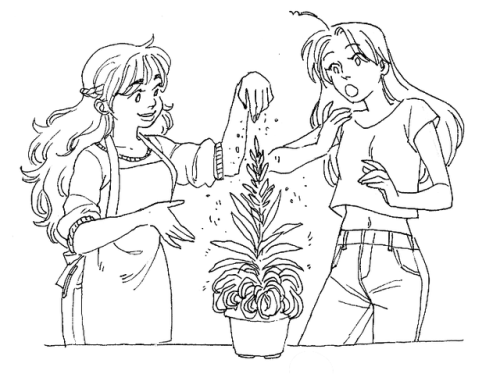 zu-art: Day 1 of @brargweek: Magic!Feat. Luciana the plant witch and Martina the plant killer &heart