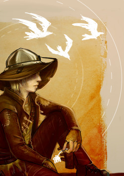 Spectre-Draws:  Rough Go At Cole From Dragon Age. 