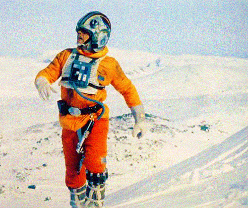 bigmeowski: Mark Hamill on the set of Star Wars: Episode V - The Empire Strikes Back (1983