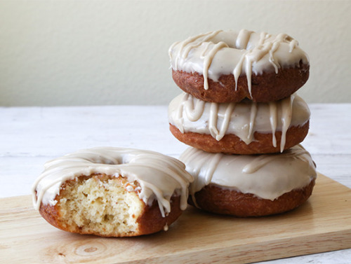 fattributes:  Spice Cake Donuts with Maple Glaze