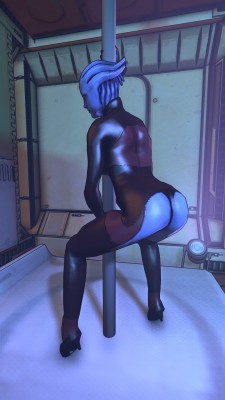 rocketcat15:  Posters! Of an Asari stripper!