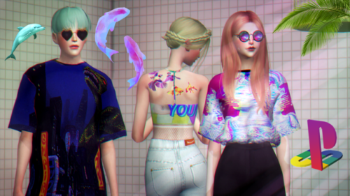 jin-ti: VAPORWAVE SHIRTS - R E C O L O R YYYou need: M A L E - mesh F E M A L E - mesh.1 mesh.2 -DOW