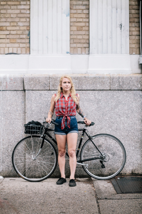 preferredmode:Kelly, at the @CityReliquary’s #BicycleFetishDay block party #bikenyc