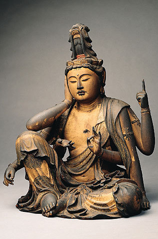 centuriespast: Nyoirin Kannon (Bodhisattva Avalokiteshvara in the form of Chintamanichakra) Japan; K
