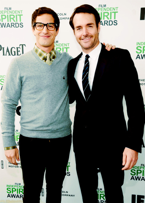 gifthescreen: [ actors hanging out together ] 215/∞ Andy Samberg &amp; Will Forte