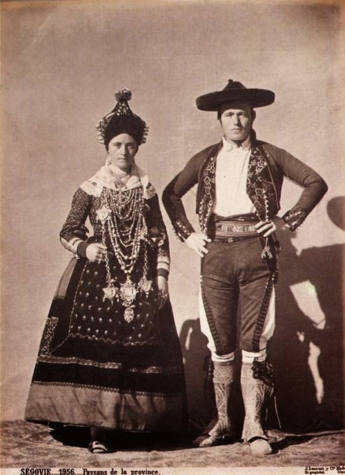 Traditional costume from Segovia, Spain (1956).
