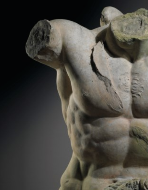 marmarinos:Torso of Polyphemus, possibly designed by John de Vaere, dated to c. 1800. Coadestone. So