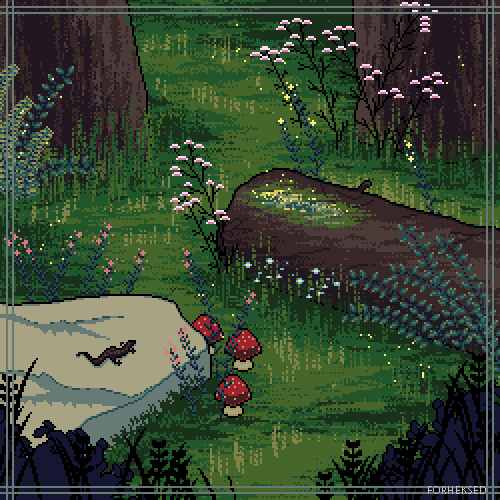 forheksed:In the woods (pixel version)