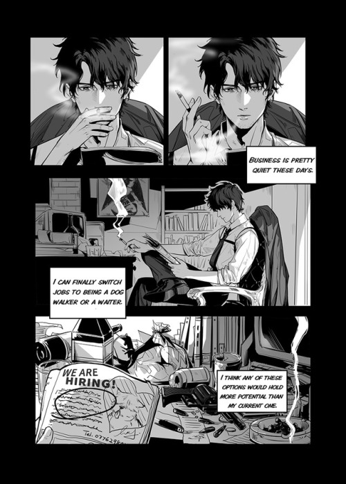 My  original Yaoi Comic 《Sanctify》,  click the link to read more   theyaoiarmy.com/webcomics