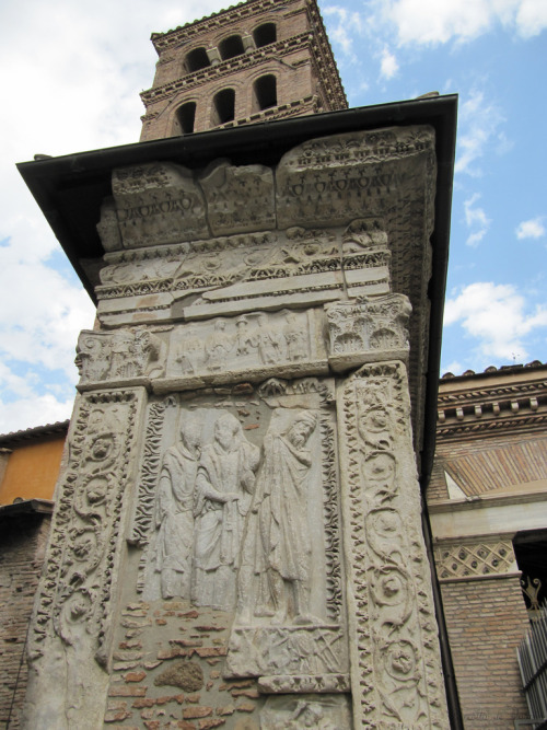 classicalmonuments: Arcus Argentariorum (Money-changers) Rome 204 CE 6.15 m high, 3.3 m wide Its act