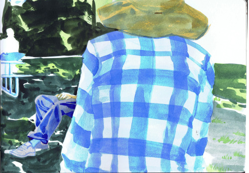 location drawings from Illustrative Storytelling, part 2locations:Union StationChinatownFairfax Farm